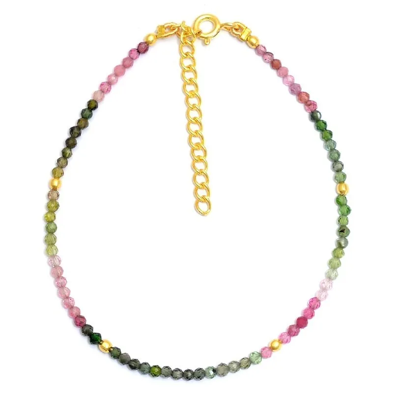 Pulsera Wave Turmalina Oro