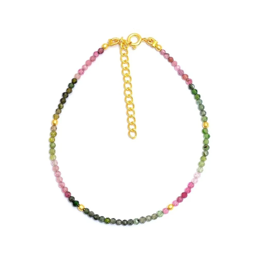 Pulsera Wave Turmalina Oro