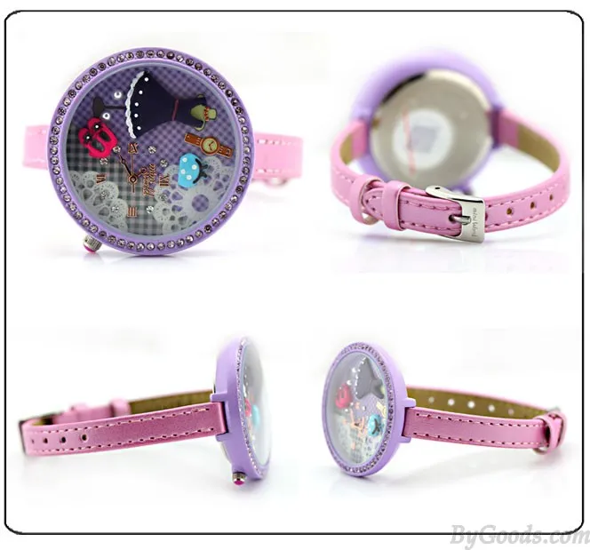 Purple Cute Princess Life Polymer Clay Watch
