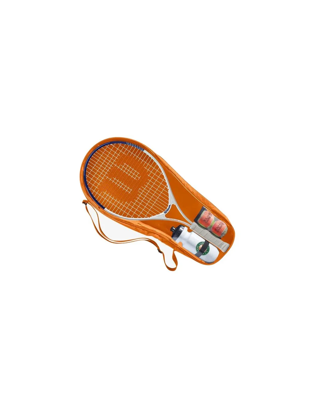 Raqueta de Tenis Wilson Roland Garros Elite Kit Infantil Blanco/Azul