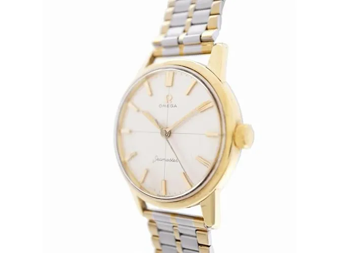 RELOJ OMEGA SEAMASTER CROSSLINE 143904SC DE CUERDA MANUAL PLATA DORADO 