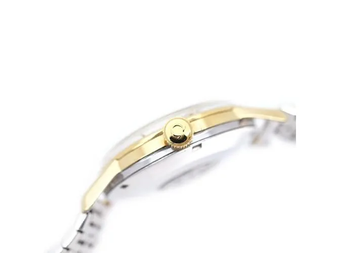 RELOJ OMEGA SEAMASTER CROSSLINE 143904SC DE CUERDA MANUAL PLATA DORADO 