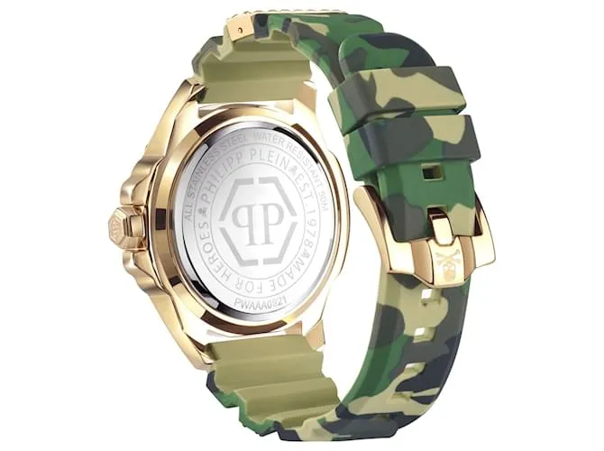 Reloj Philipp Plein The $kull de silicona Dorado Metálico 