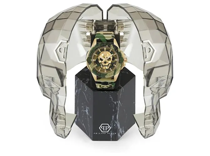 Reloj Philipp Plein The $kull de silicona Dorado Metálico 