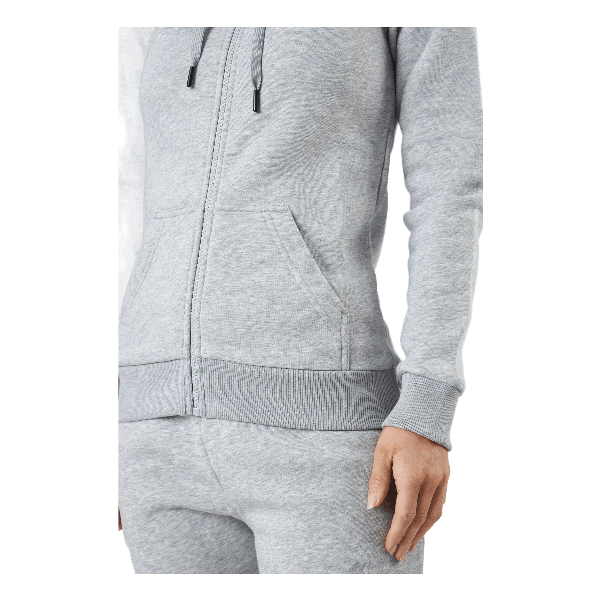 Rendimiento máximo W Original Zip Hood Med Grey Melange