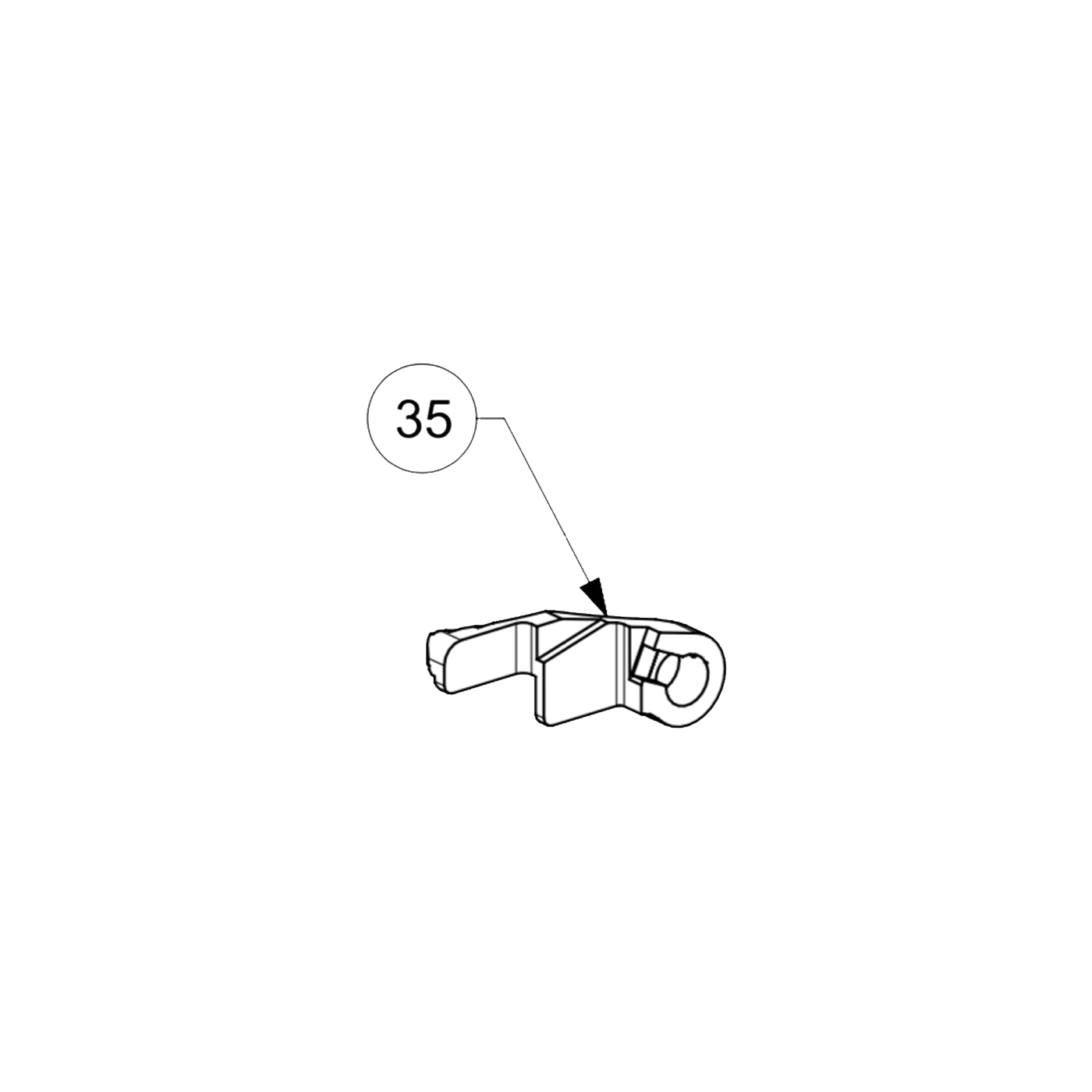 Right Safety Lever for 80X