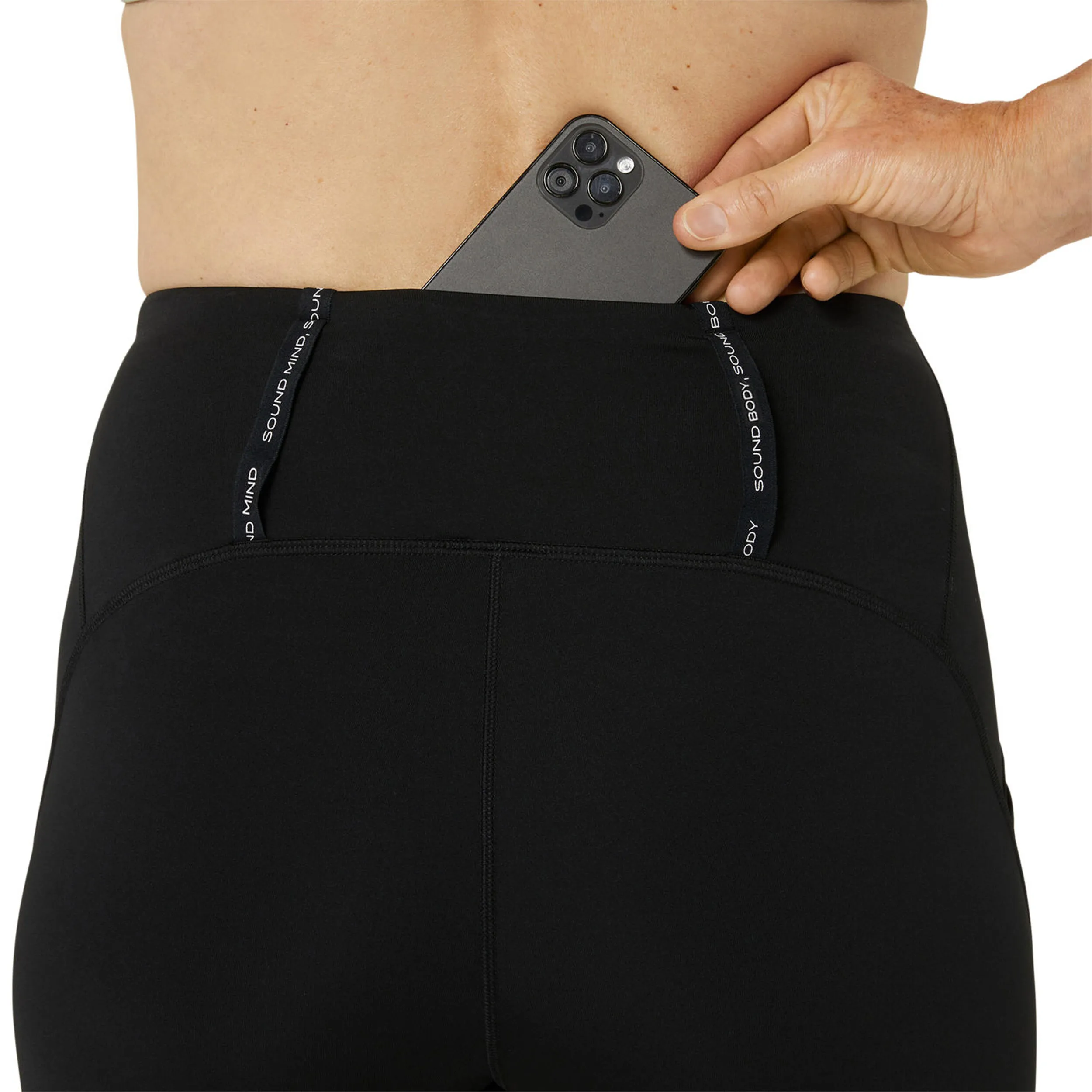 Road High Waist Capri Mallas Para Correr Mujeres