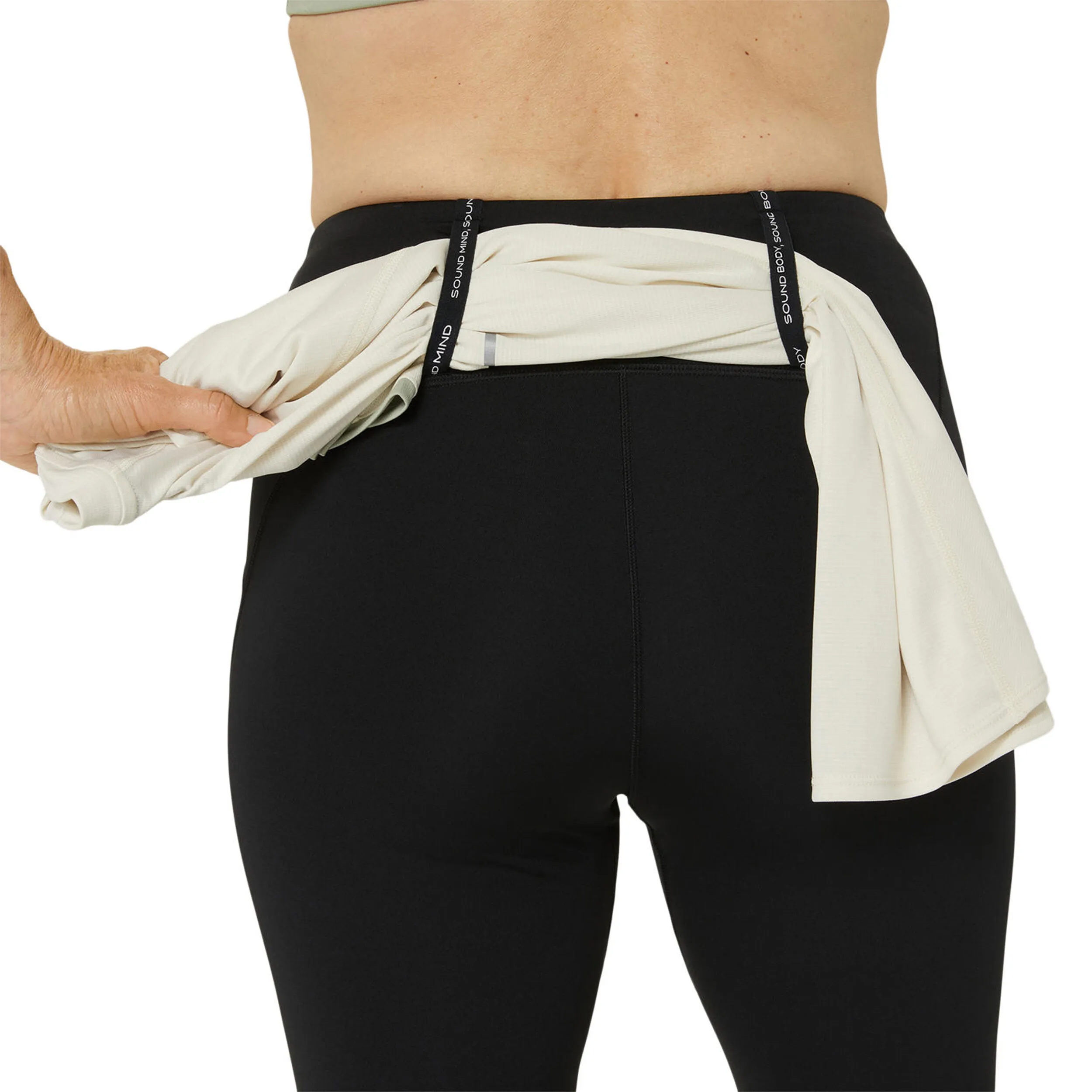 Road High Waist Capri Mallas Para Correr Mujeres