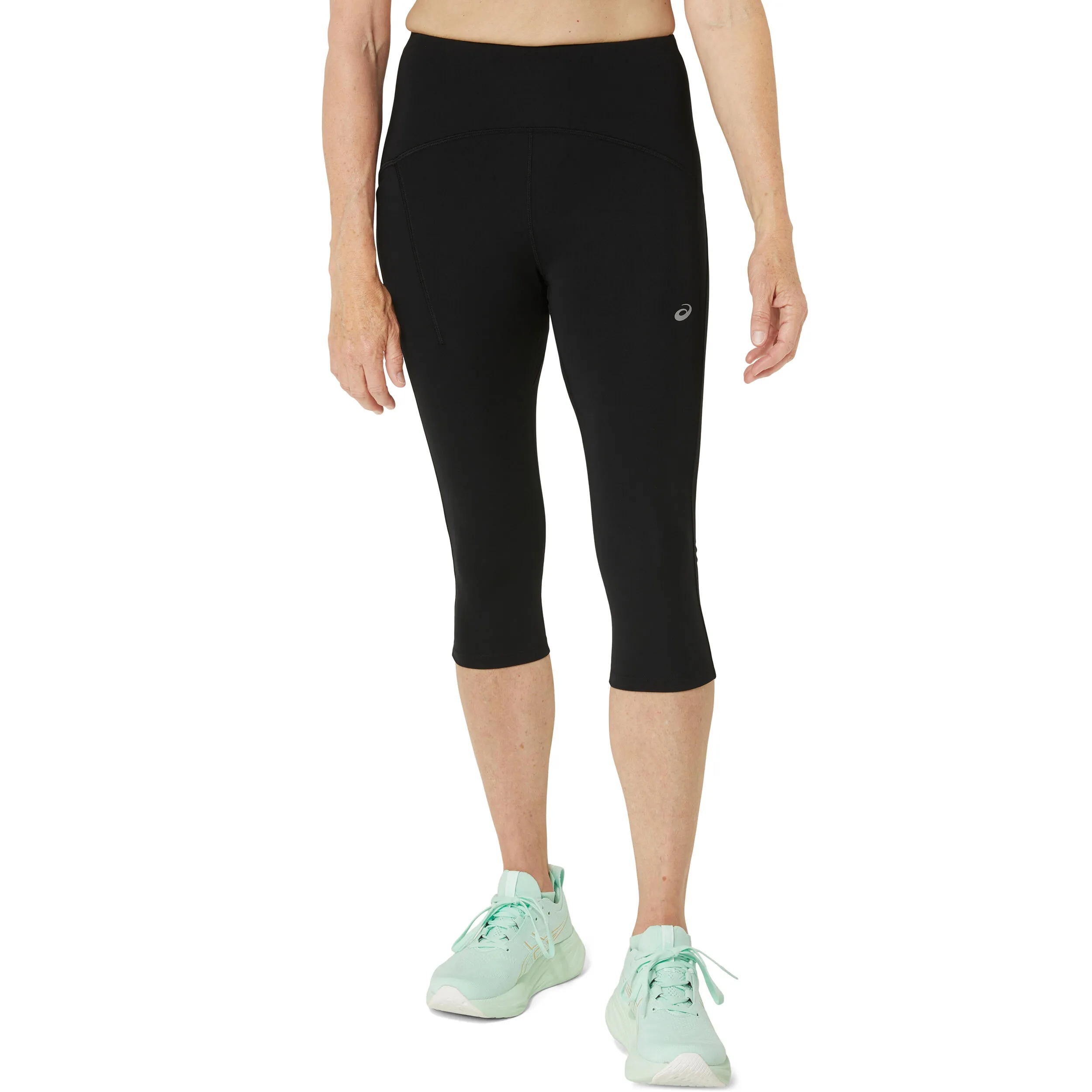Road High Waist Capri Mallas Para Correr Mujeres