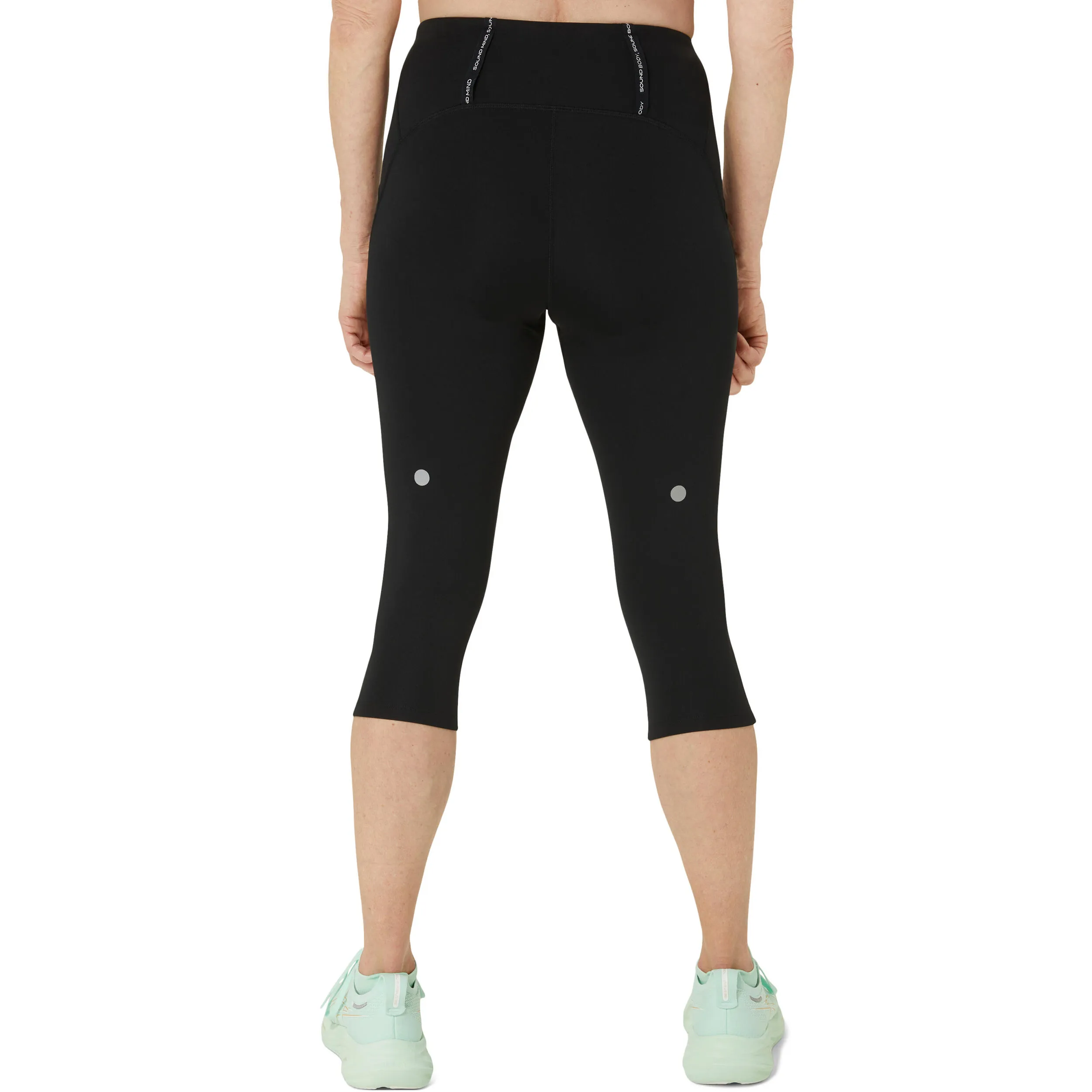 Road High Waist Capri Mallas Para Correr Mujeres