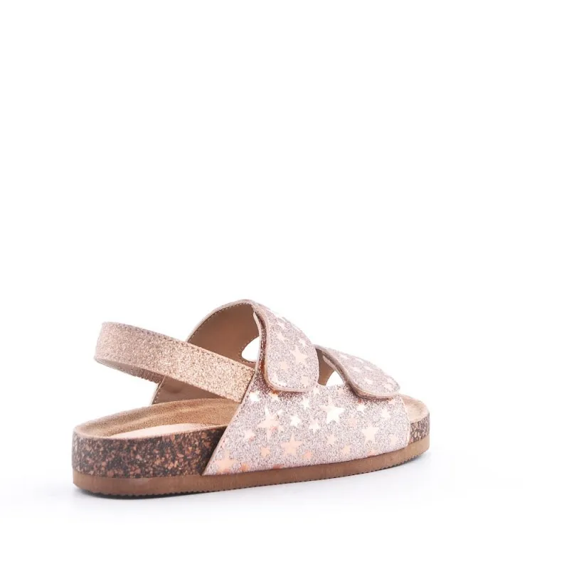 Sandalias Niña Bio Rosa Con Velcro