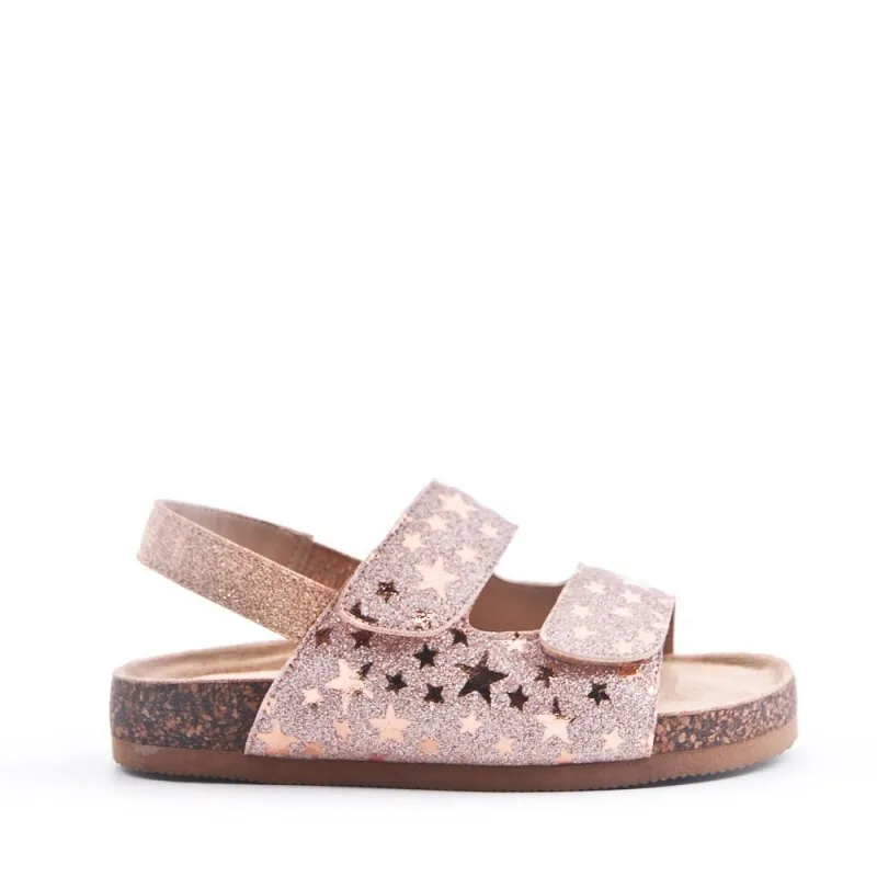 Sandalias Niña Bio Rosa Con Velcro
