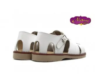 Sandalias Niño Blancas Piel Spain