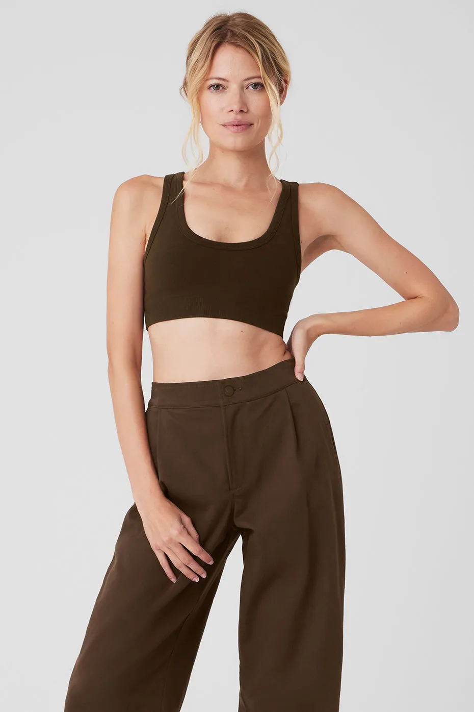 SEAMLESS CHOSEN BRA  ESPRESSO