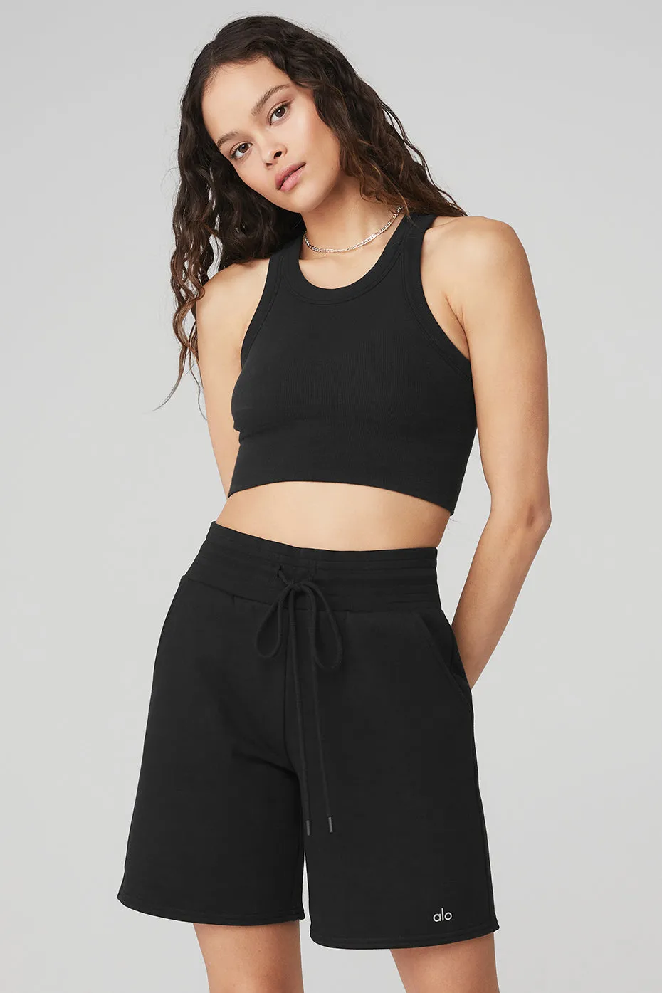 SEAMLESS DELIGHT HIGH NECK BRA  BLACK