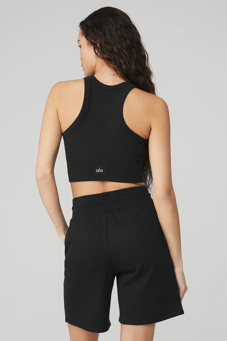 SEAMLESS DELIGHT HIGH NECK BRA  BLACK