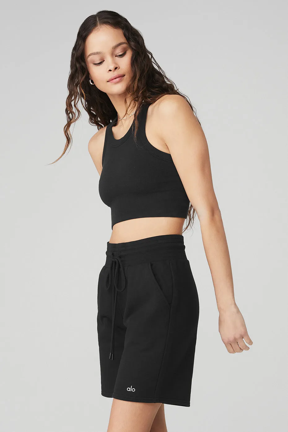 SEAMLESS DELIGHT HIGH NECK BRA  BLACK