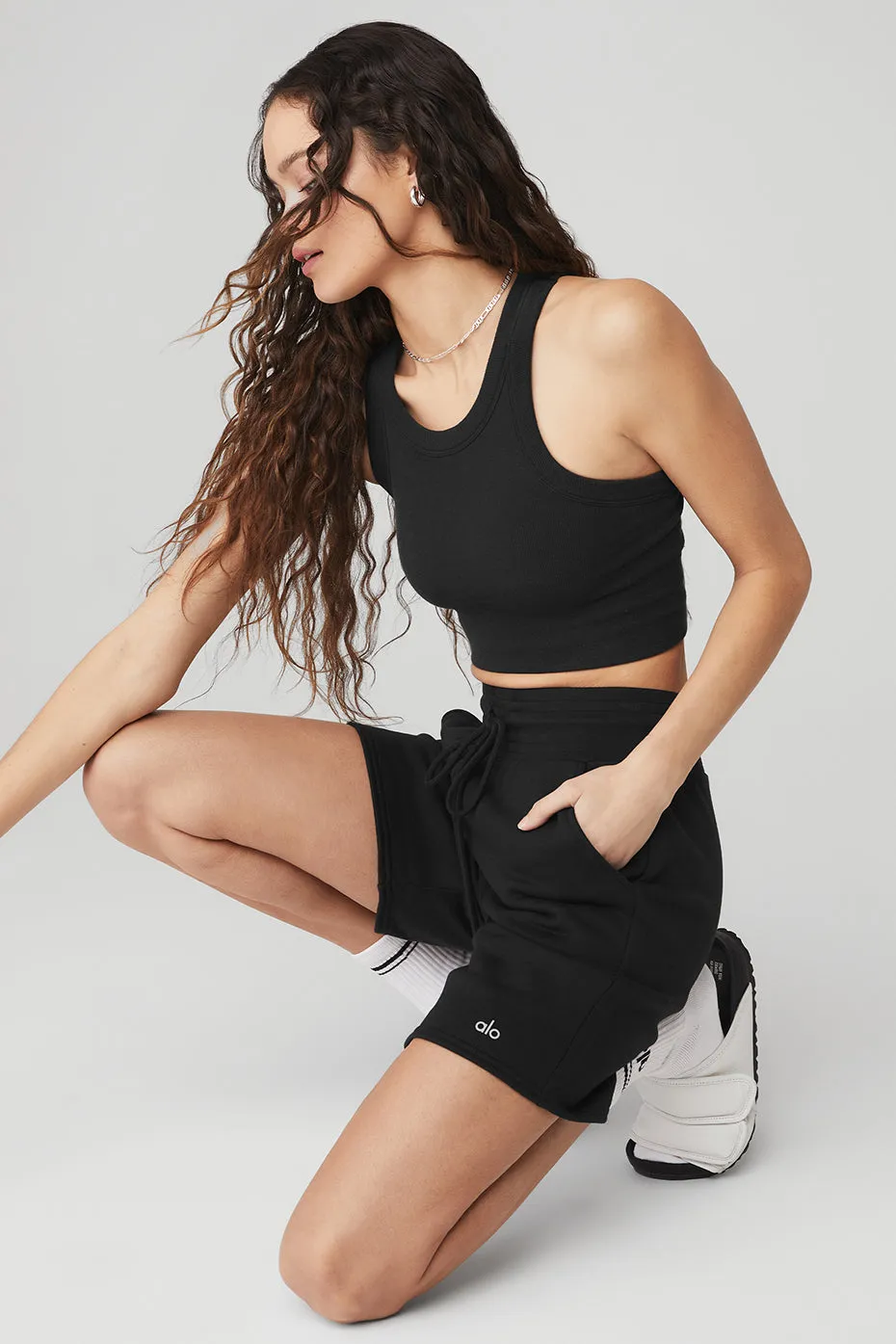 SEAMLESS DELIGHT HIGH NECK BRA  BLACK