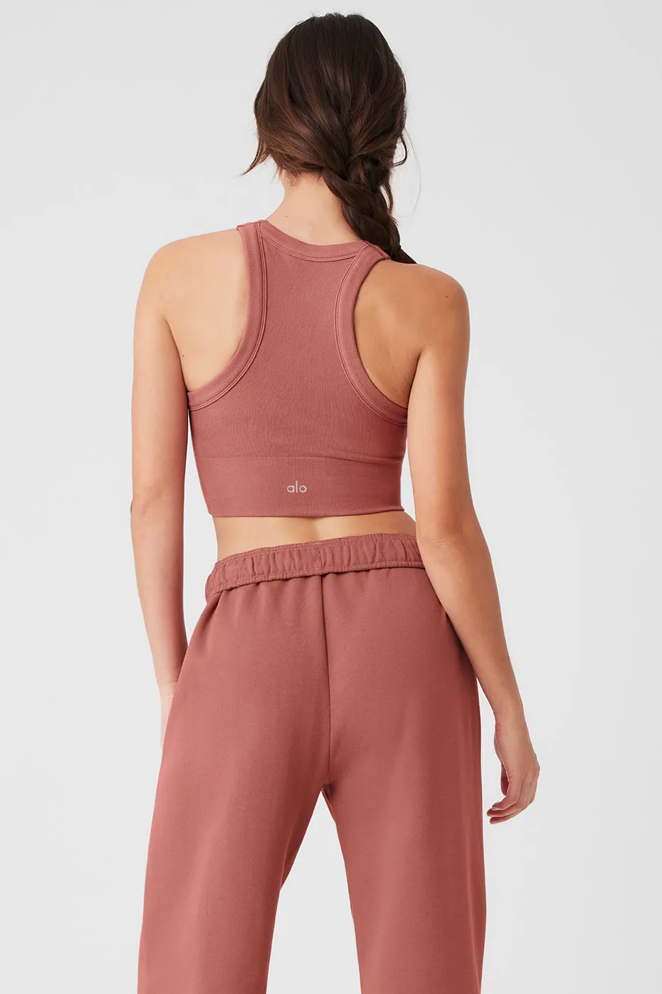 SEAMLESS DELIGHT HIGH NECK BRA  SOFT TERRACOTTA