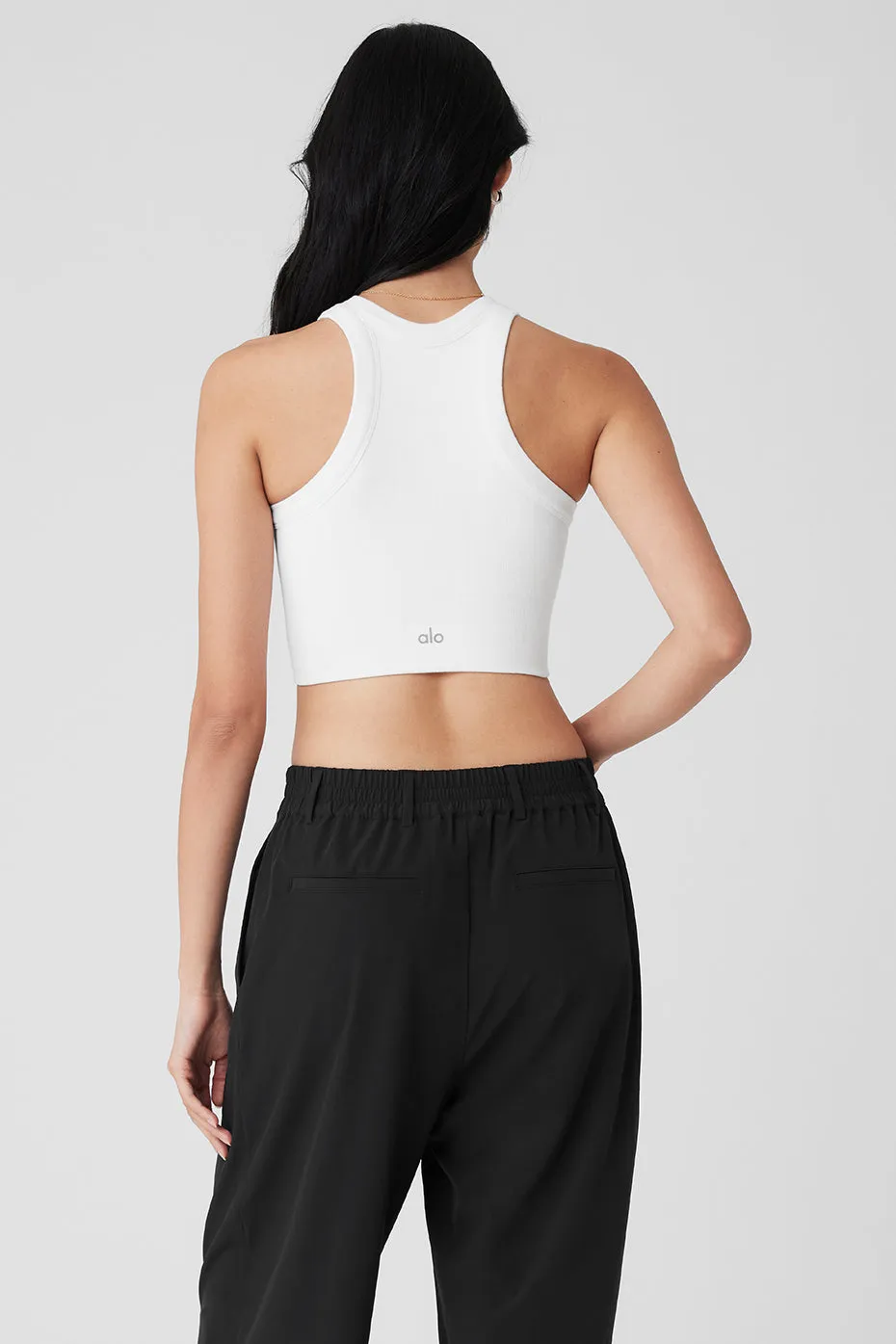SEAMLESS DELIGHT HIGH NECK BRA  WHITE