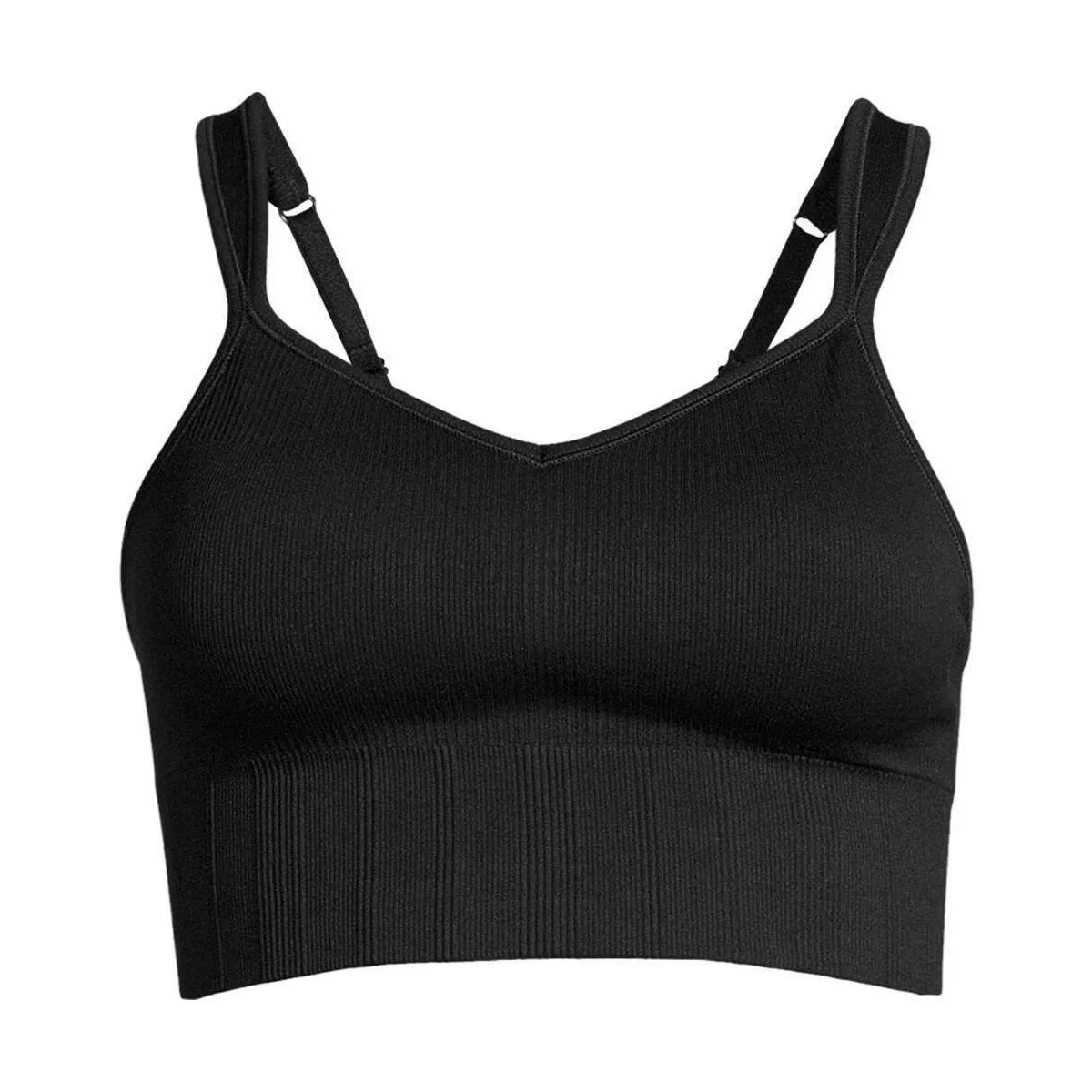 Seamless Rib Padded Sports Bra