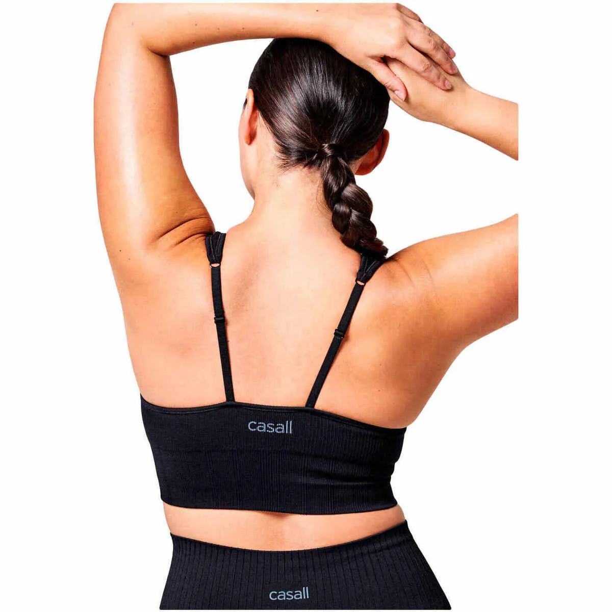 Seamless Rib Padded Sports Bra