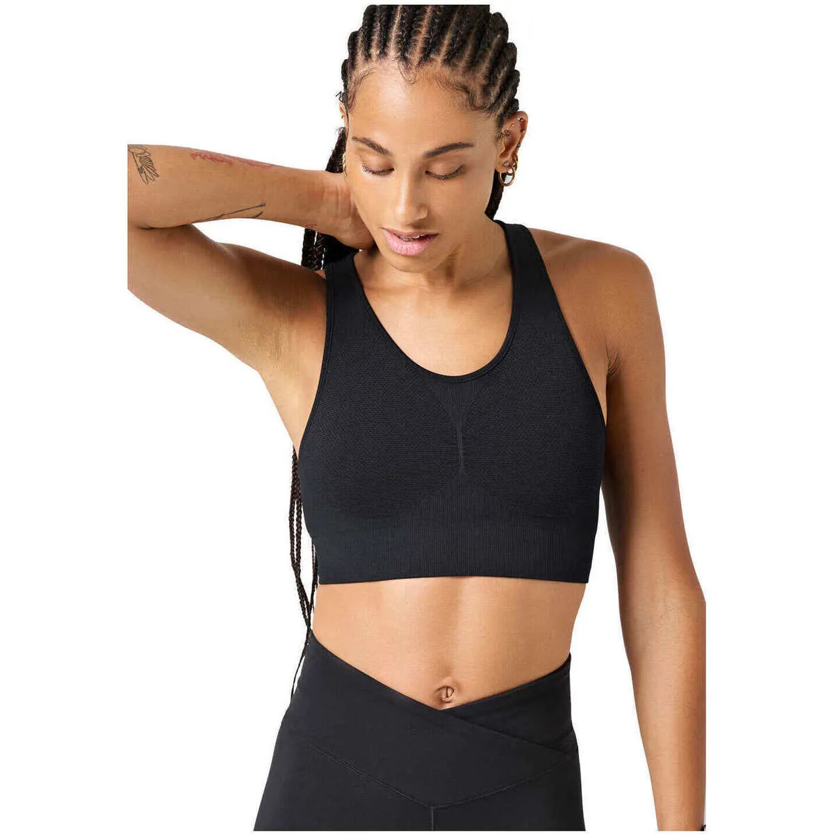 Seamless soft sports bra