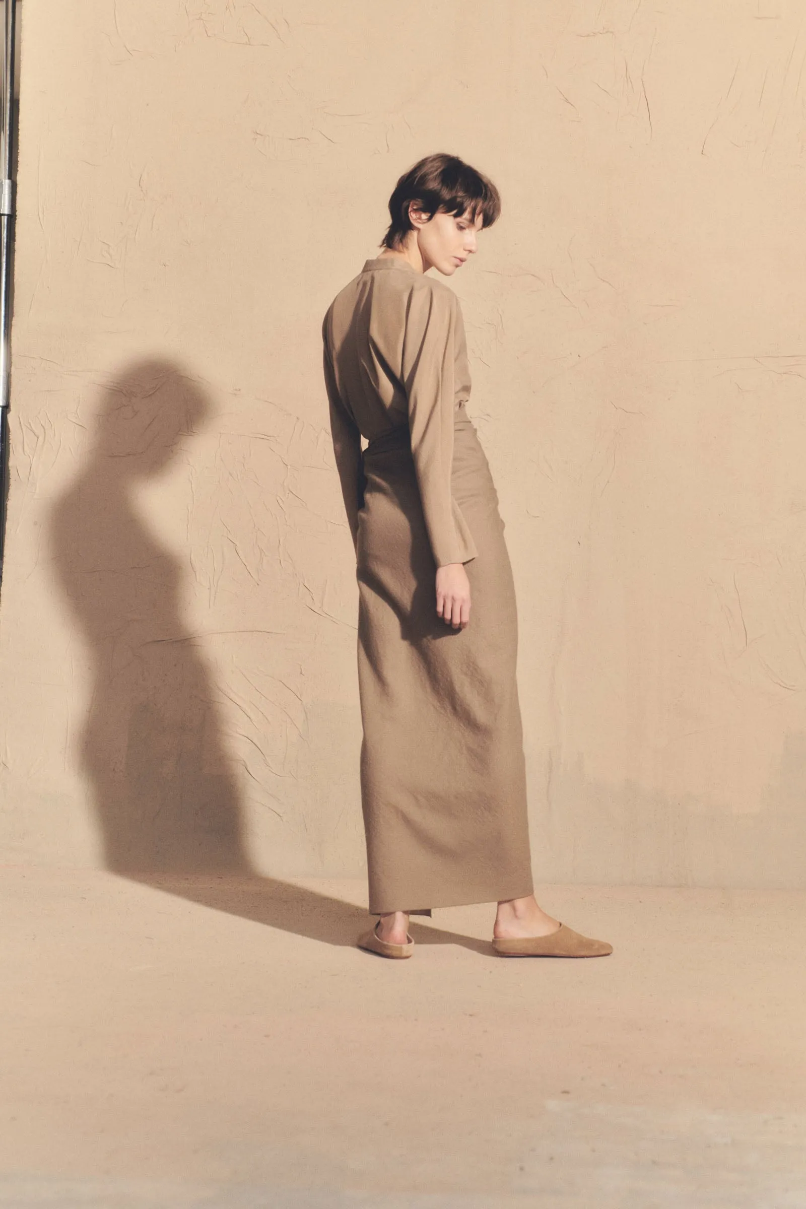 Selma, mink virgin wool skirt