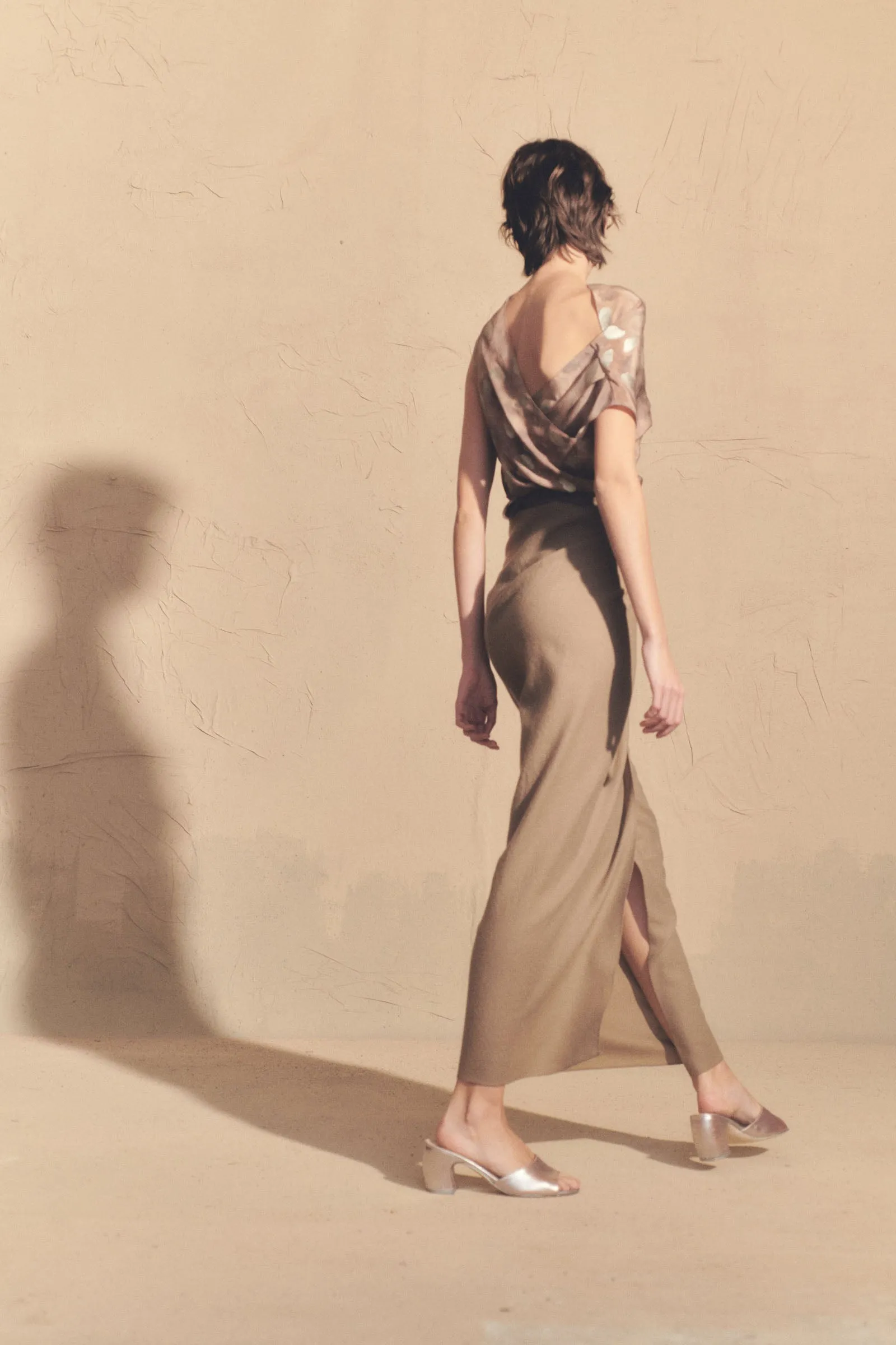 Selma, mink virgin wool skirt