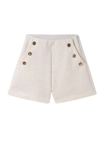 Short Mayoral Tweed Beige Para Niña