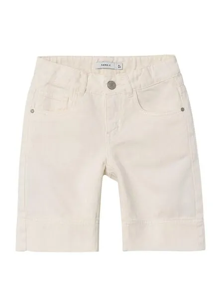 Shorts Name It Rose Wide Blanco Para Niña