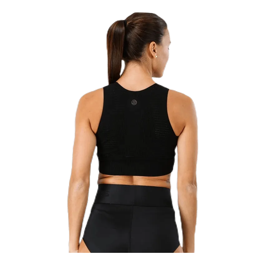 Skins DNAmic Seamless Square Womens Sports Bra Black