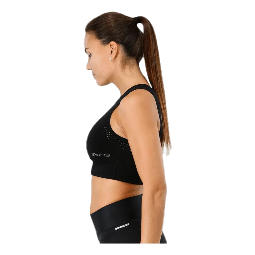 Skins DNAmic Seamless Square Womens Sports Bra Black