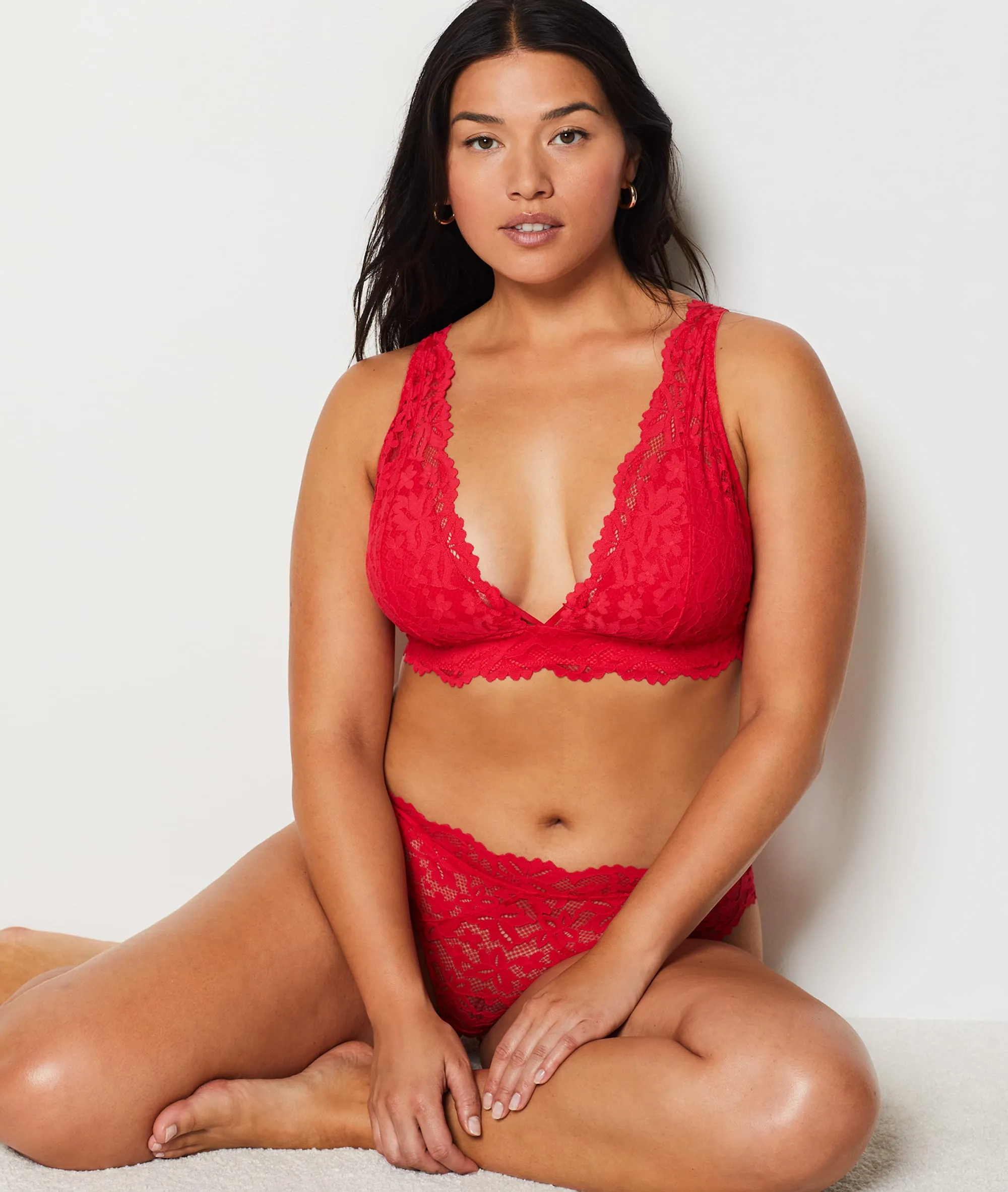 SOUTIENGORGE N.8  LE TRIANGLE SANS ARMATURES LEGENDE ROUGE  ETAM
