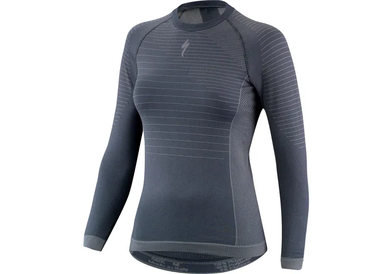 SPECIALIZED SEAMLESS UNDERWEAR LS WMN DKGRY XS/S