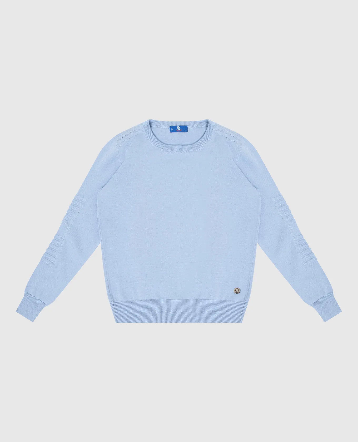 Stefano Ricci Children's blue sweater with a pattern