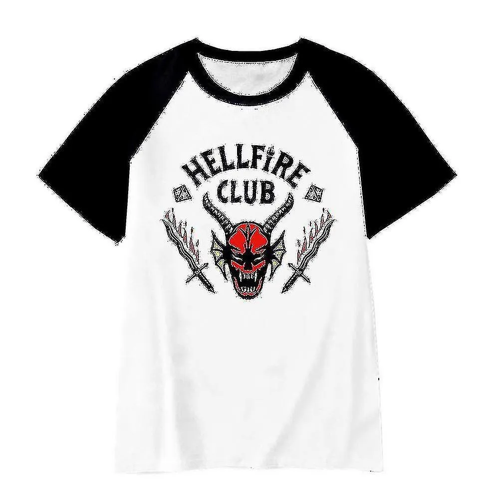 Stranger Things Temporada 4 Hellfire Club Disfraces Camisetas Niños Niños Niñas Manga Corta Tee Tops Fans Regalos