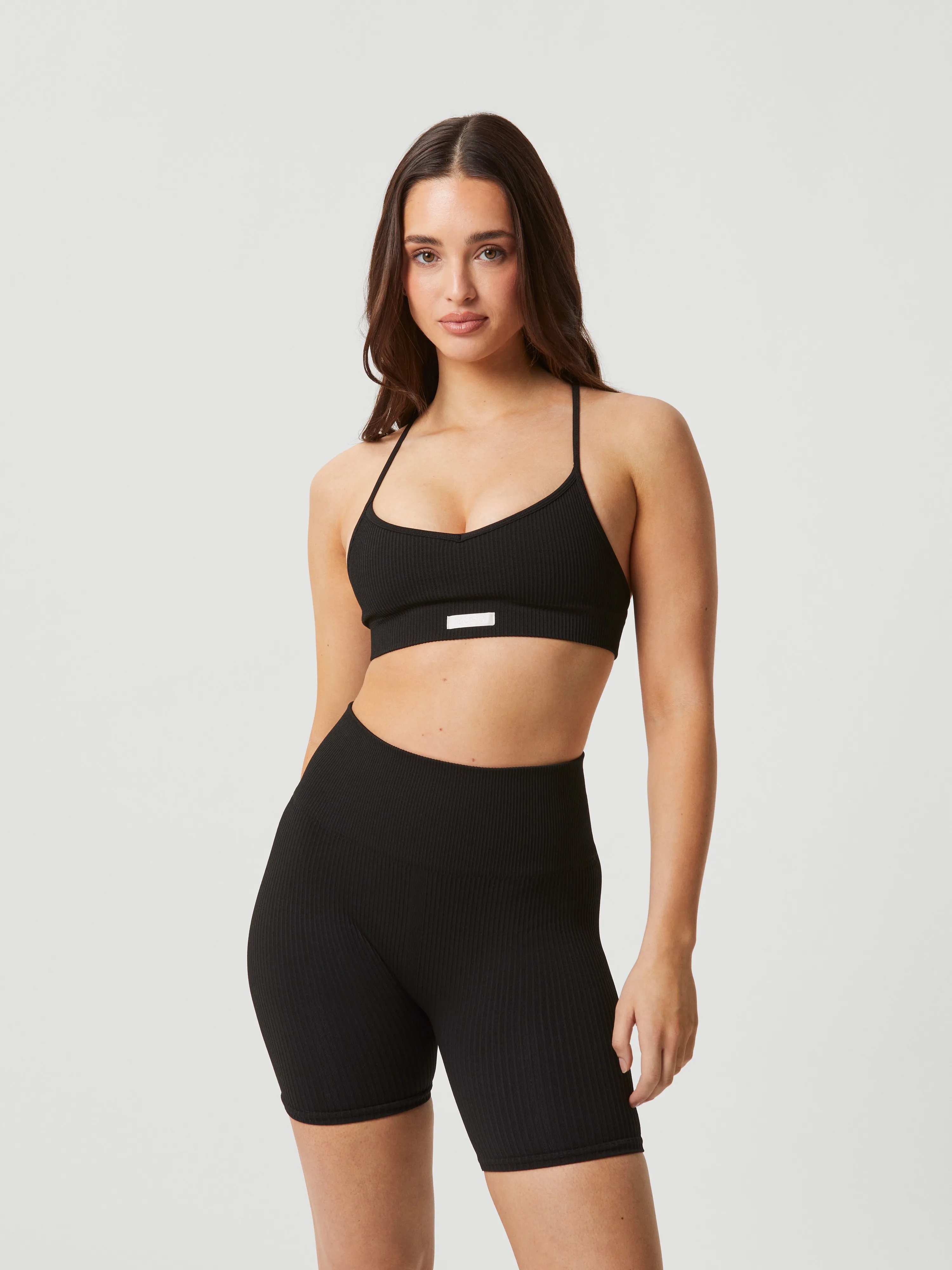 Studio Seamless Ribbed Strap Bra