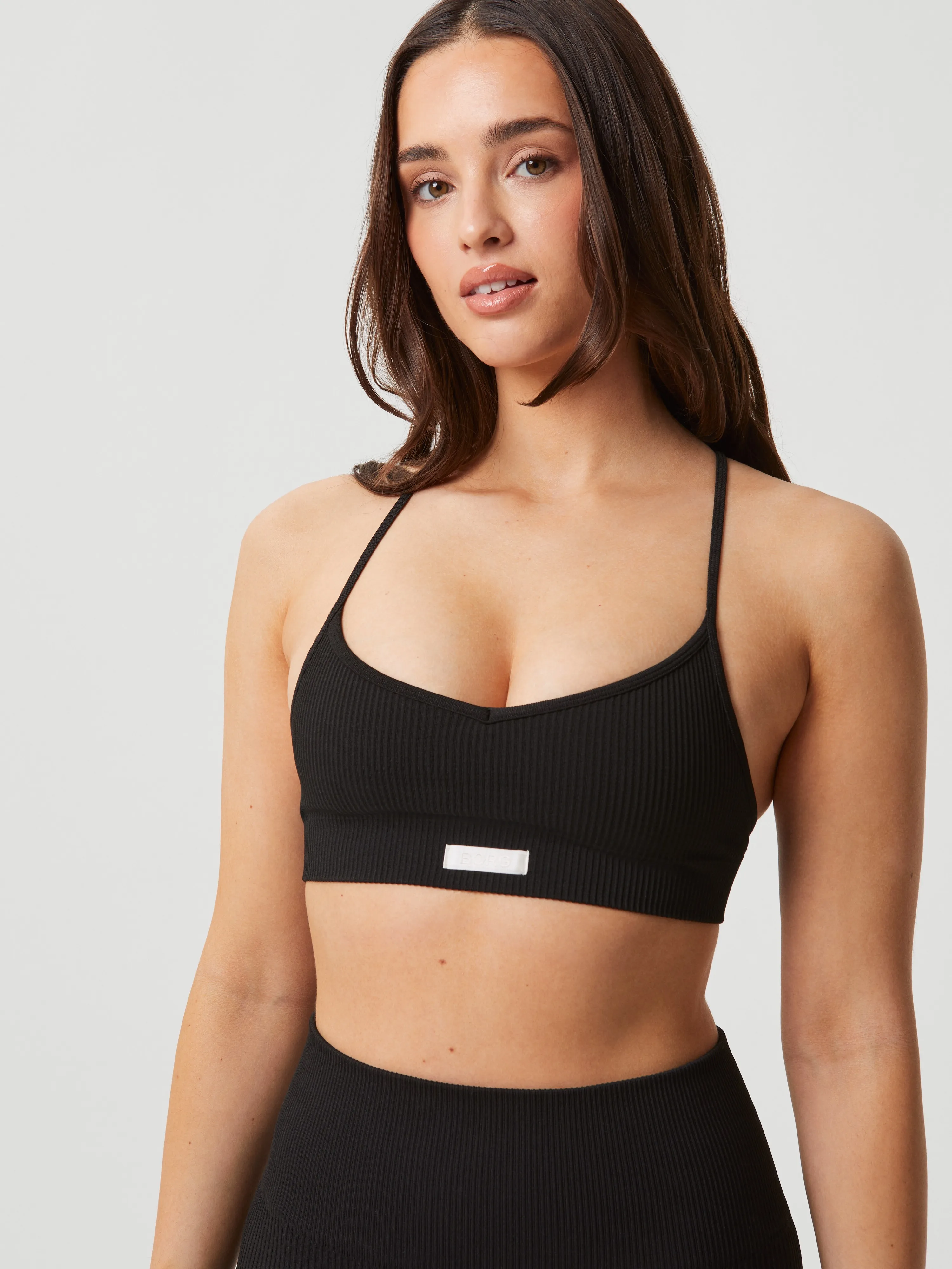 Studio Seamless Ribbed Strap Bra