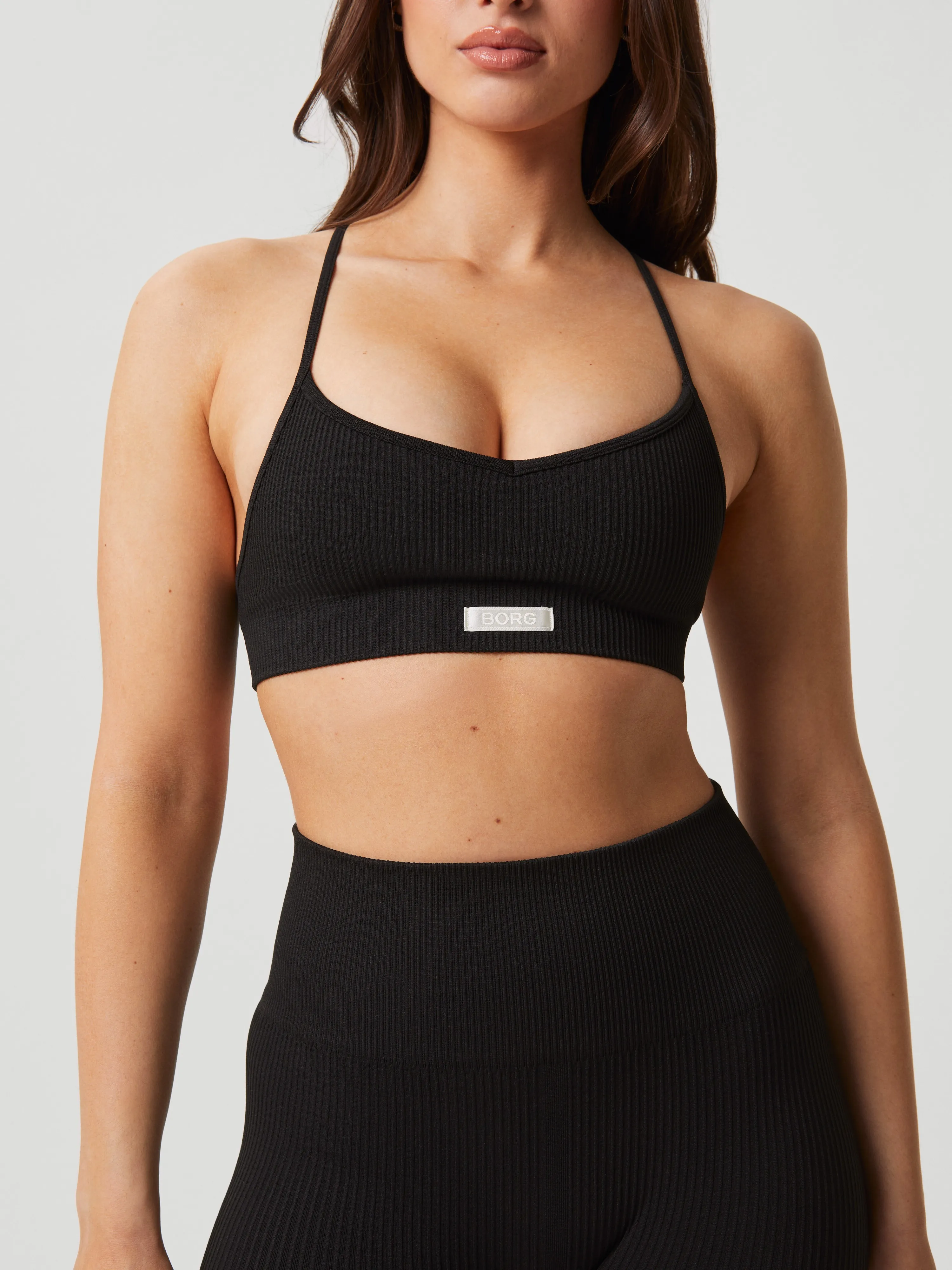 Studio Seamless Ribbed Strap Bra