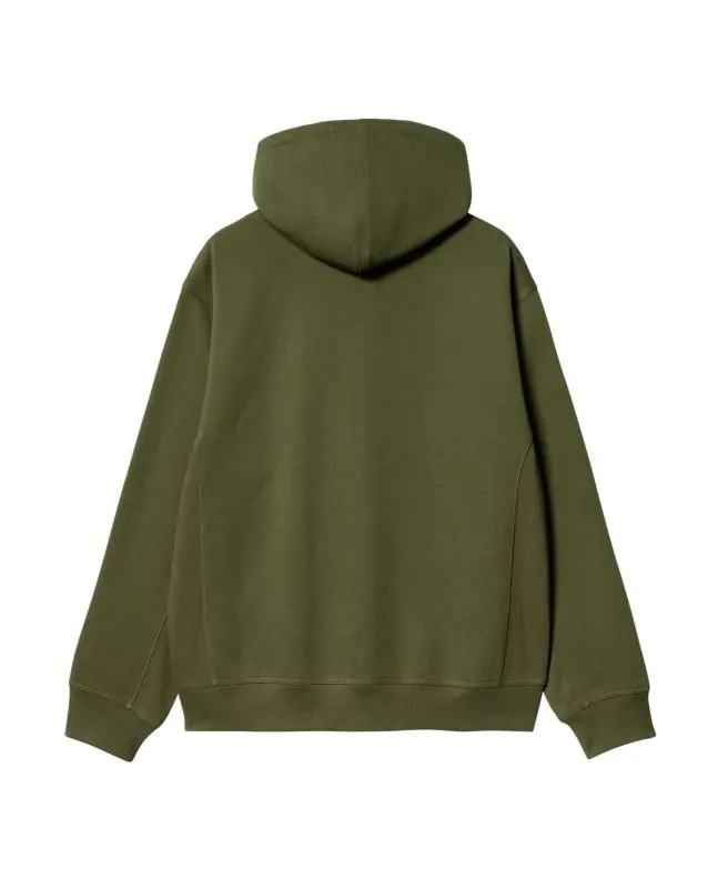 Sudadera con capucha y cremallera Carhartt WIP Hooded American Script Jacket Tarragon