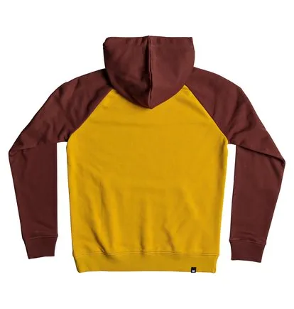 Sudadera DC SHOES con capucha para niño Ref. EDBSF03079 REBUILT HOODIE Granáte y mostaza