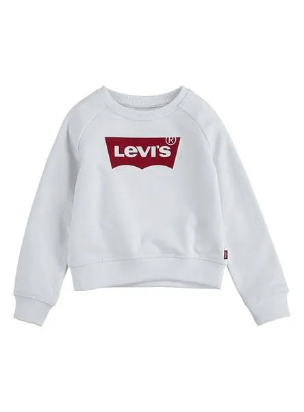 sudadera levis item logo blanco para niña y niño