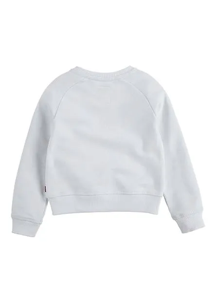 sudadera levis item logo blanco para niña y niño