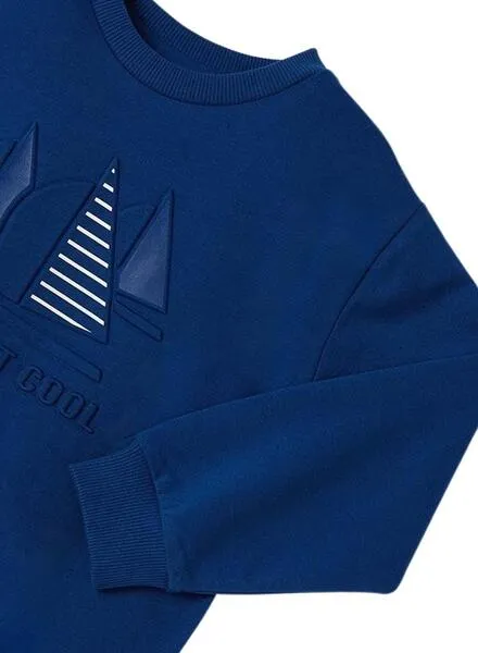 Sudadera Mayoral Embossed Azul para Niño