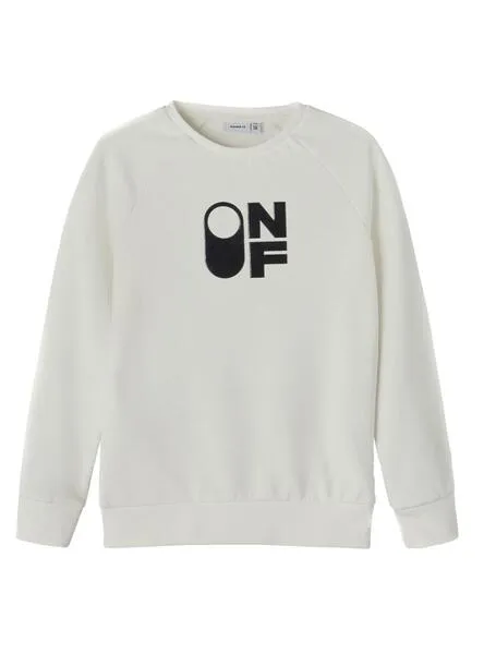 Sudadera Name It Berlo Blanca para Niño