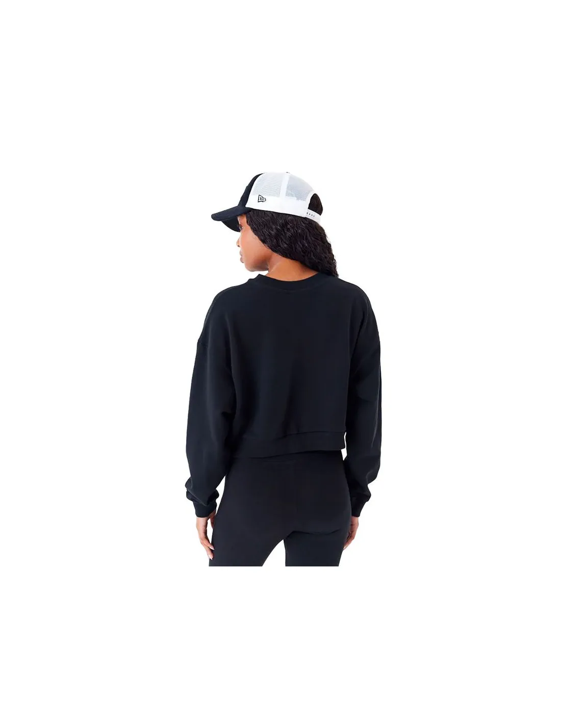 Sudadera New Era Crop Crew Neck New York Yankees MLB Lifestyle Negro