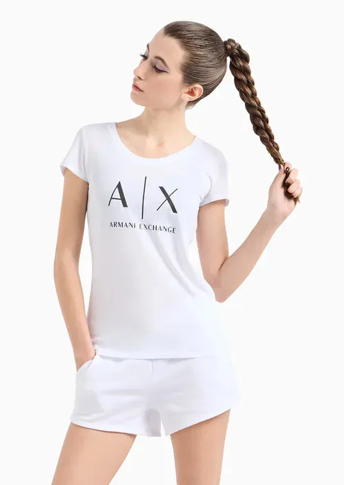 TSHIRT WOMEN WHITE ARMANI EXCHANGE