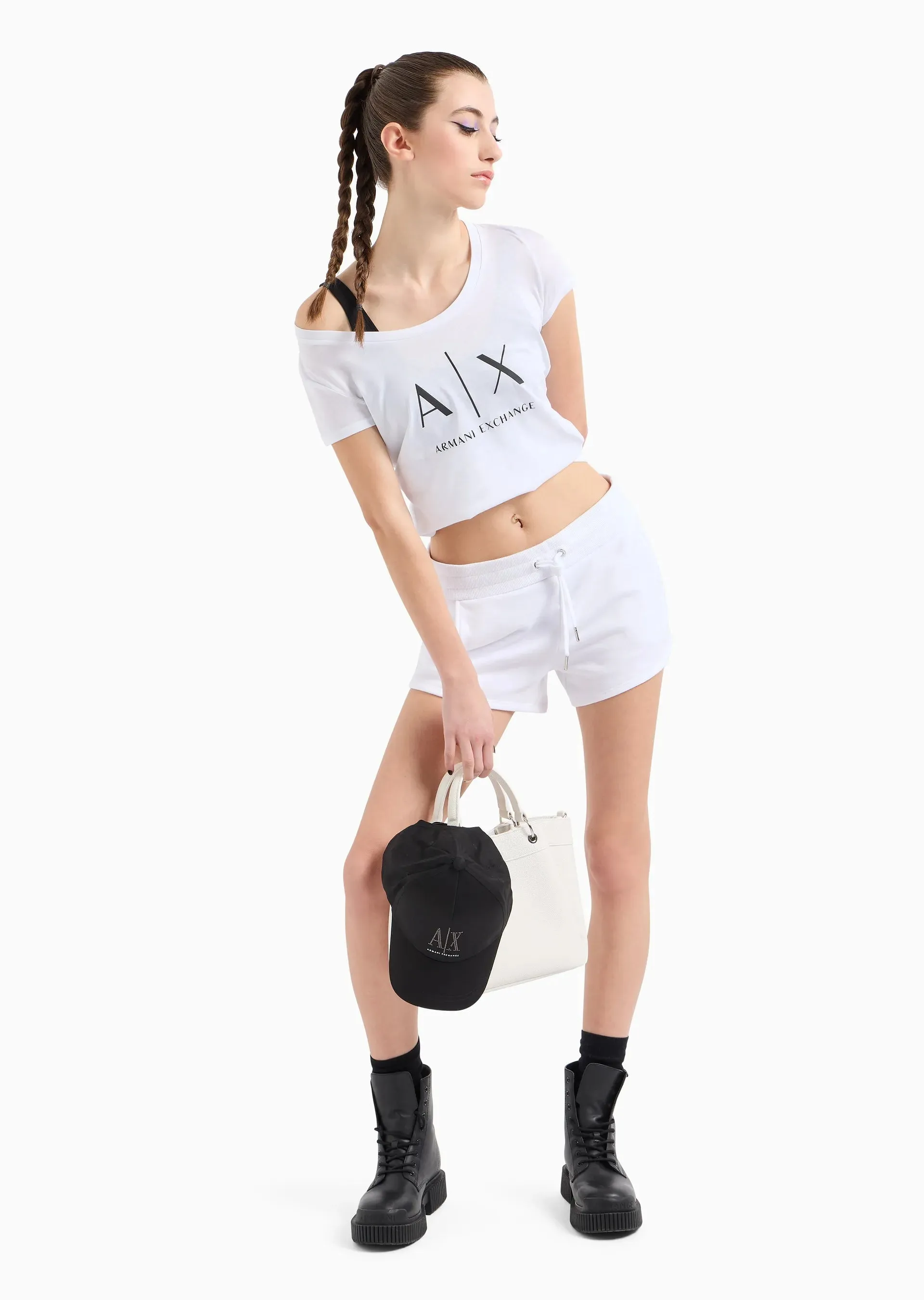 TSHIRT WOMEN WHITE ARMANI EXCHANGE