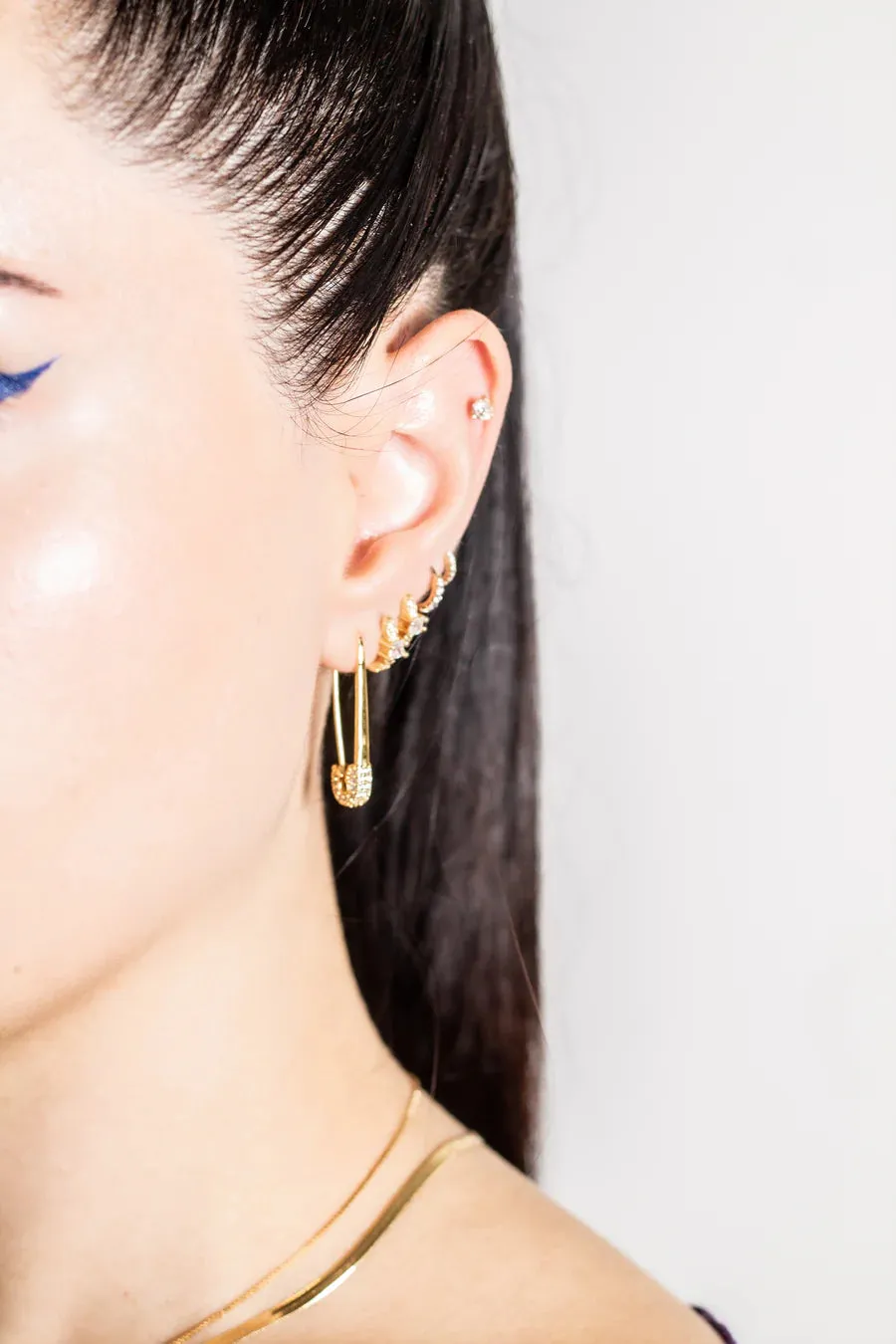 The Highline Large Safety Pin Gold